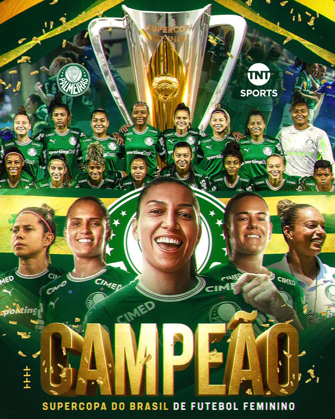 Palmeiras supera  Corinthians e leva o título da SuperCopa do Brasil Feminina 2026!