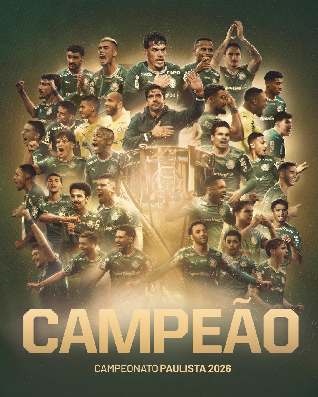 Palmeiras conquista o 27 Título Paulista em 2026!