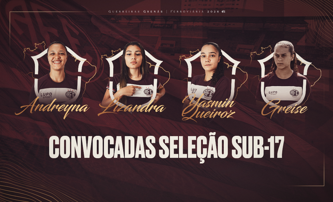 Quatro atletas das Guerreiras Grenás são convocadas para a Seleção Brasileira Sub-17 2026!