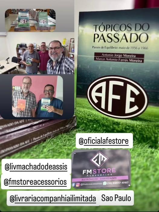 Tópicos do Passado da AFE organizado por Marco Antônio Ferrás Moreira está na sua segunda edição!