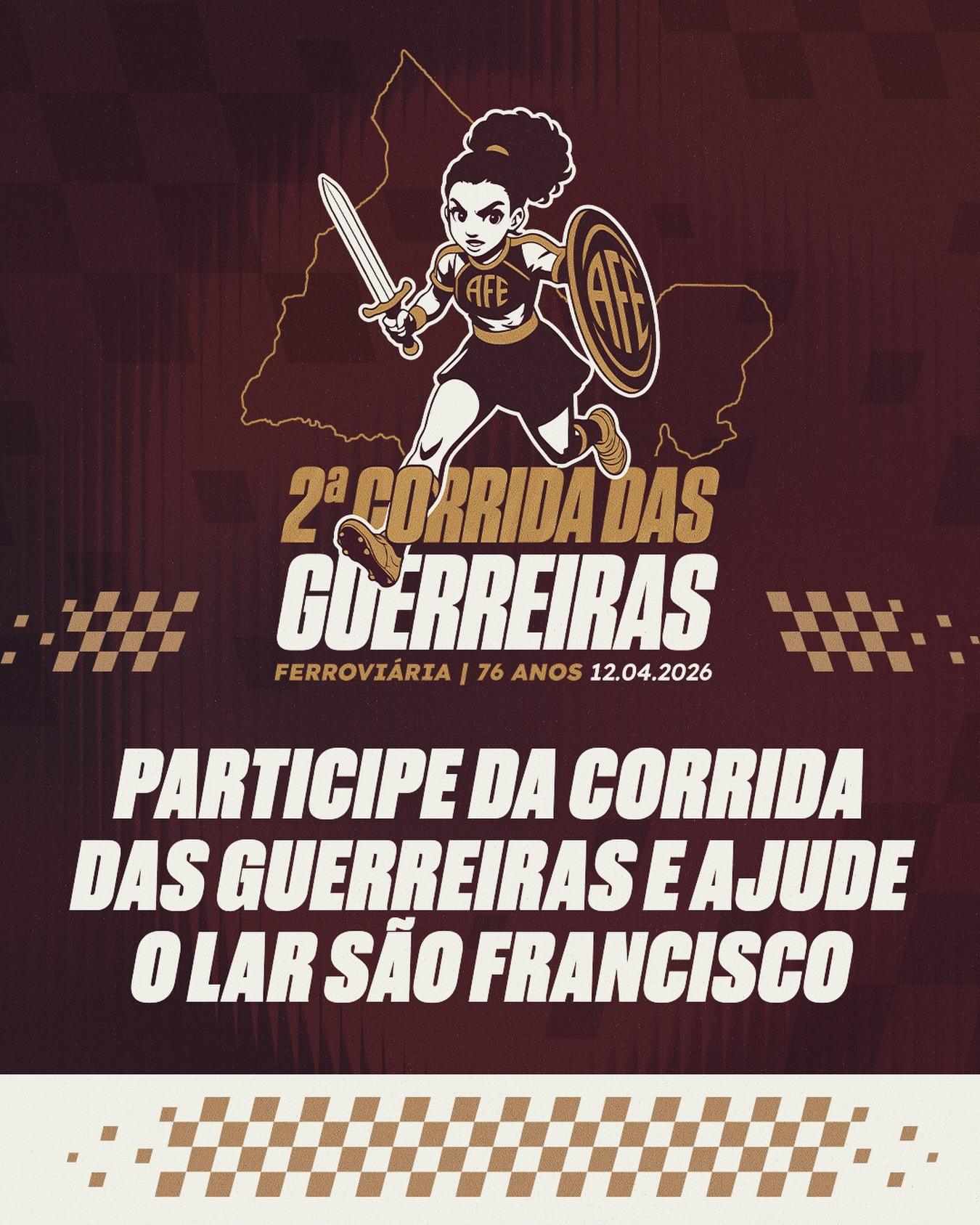 A Ferroviária completa 76 anos de história e será realizada a 2ª Edição da Corrida das Guerreiras Grenás!