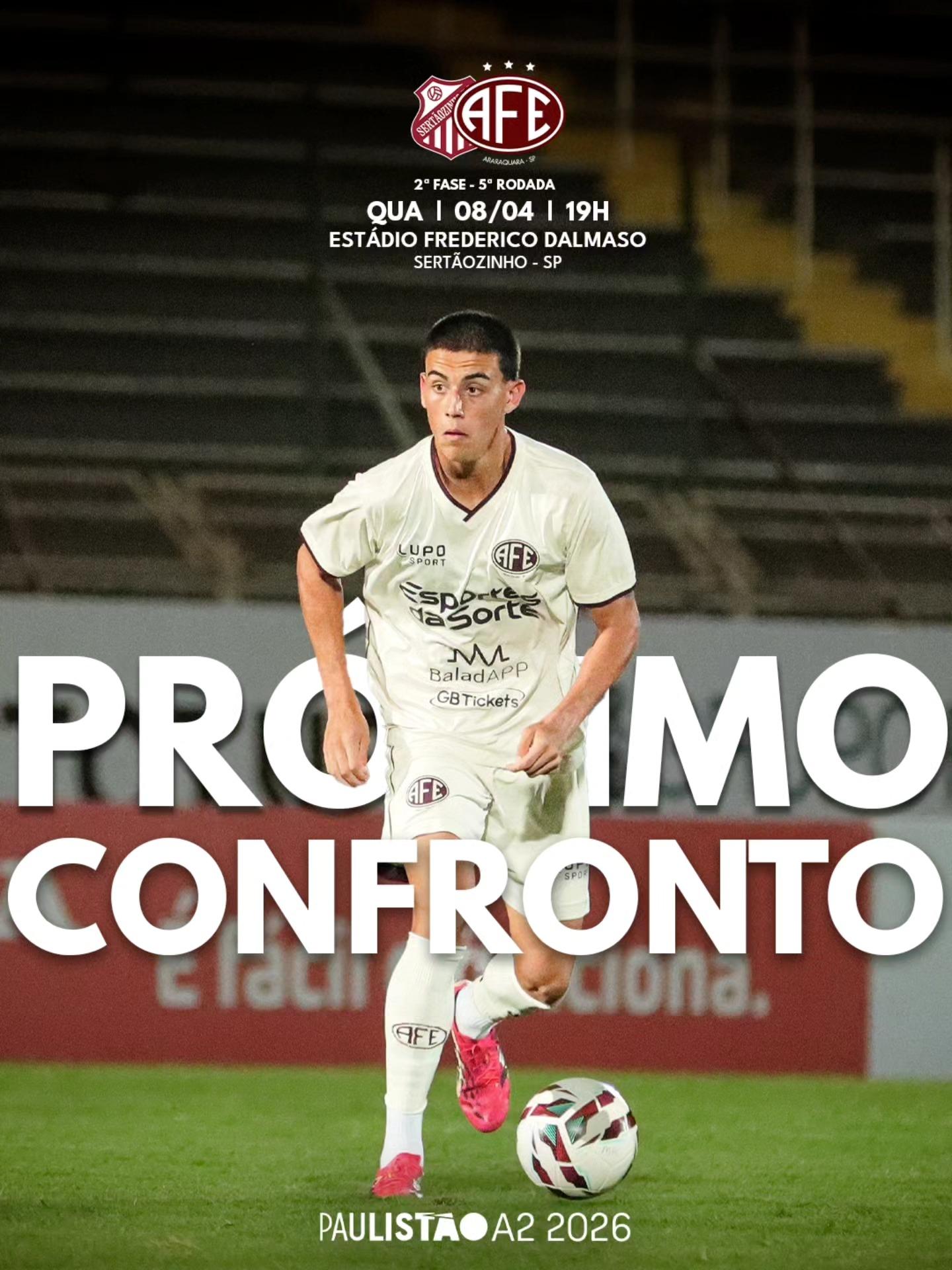 Próximo confronto da Ferroviária  pelo Paulistão A2 será contra o Sertãozinho!