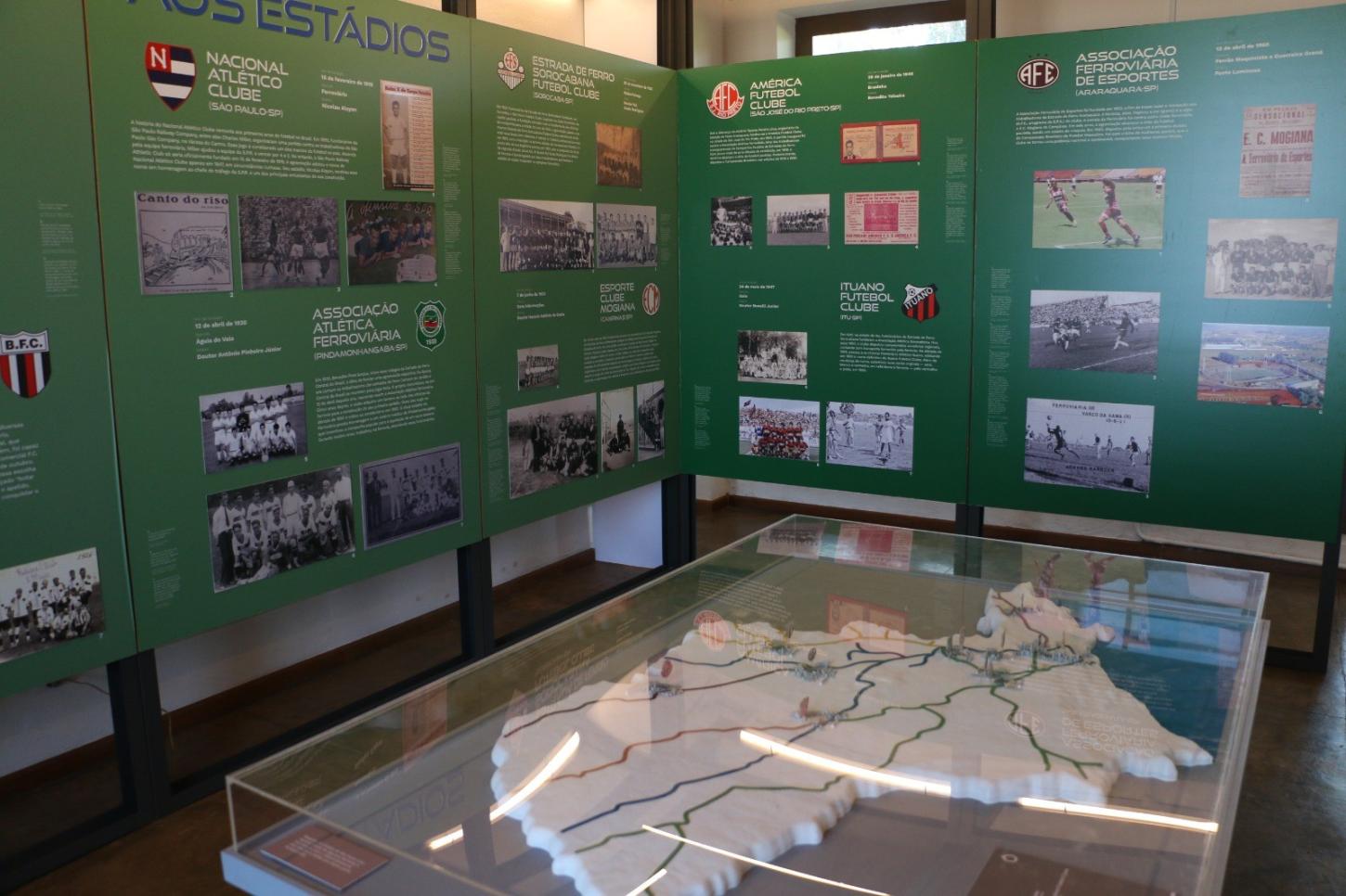 Último mês da exposição “Trilhos da Bola” no Museu Ferroviário de Araraquara!