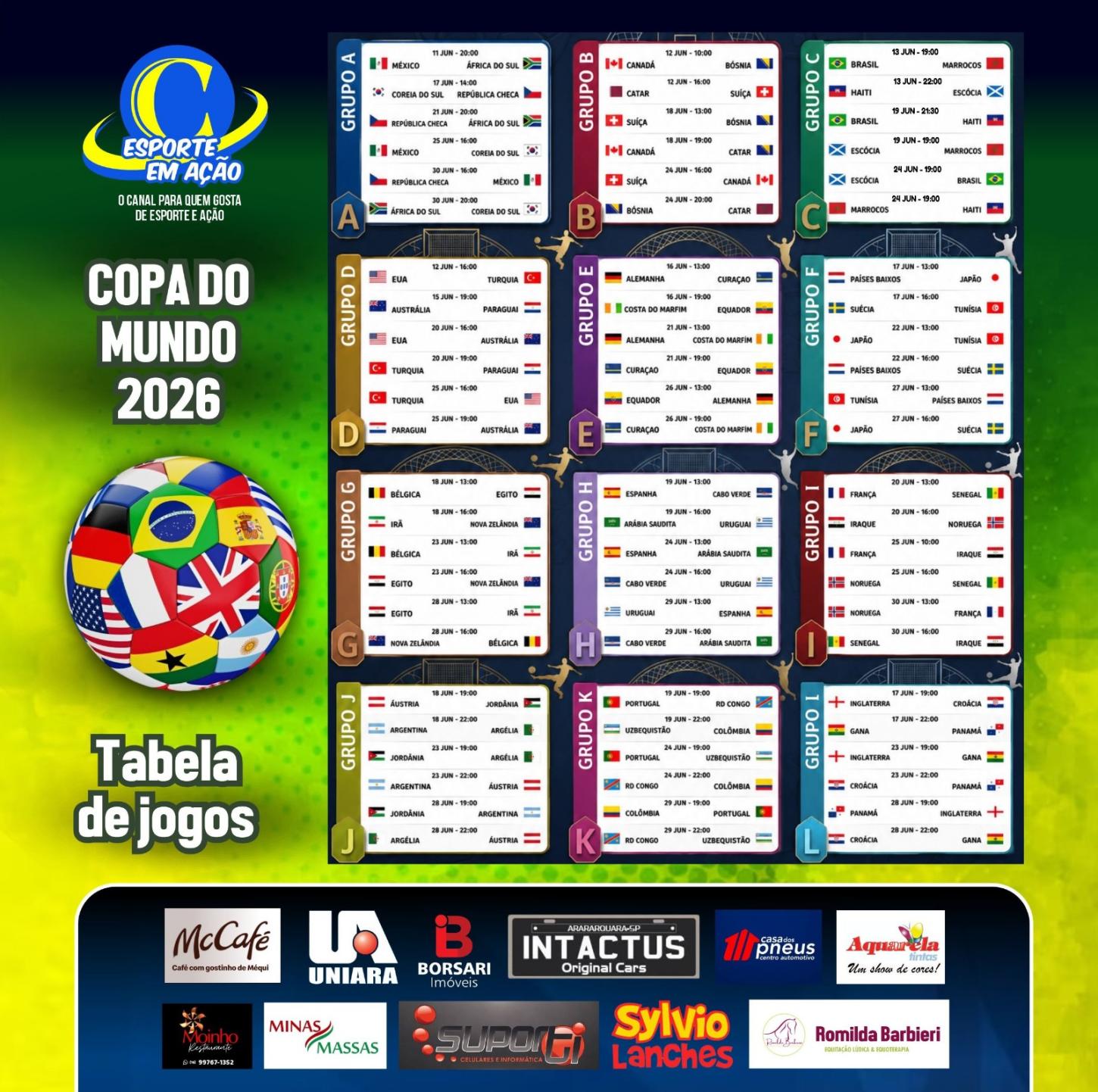 O início da Super Copa do Mundo de 2026 de Futebol da FIFA!
