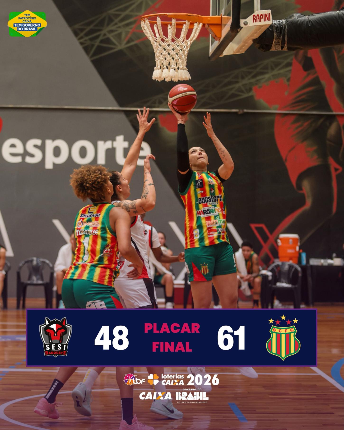 Sesi Araraquara Basquete Feminino 48 X 61 Sampaio Côrrea - LBF 2026!