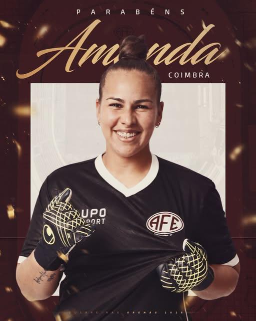 Goleira Amanda Coimbra está completando 24 anos!