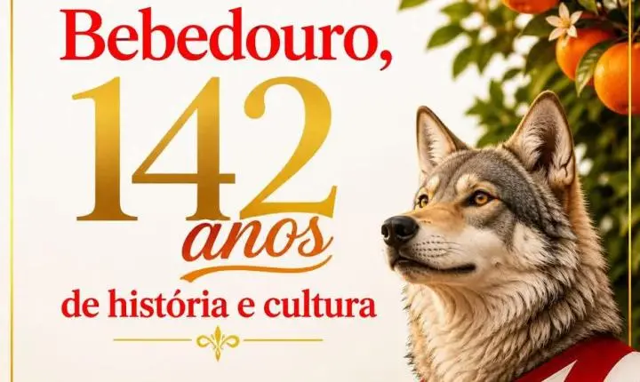 Bebedouro completa 142 anos no Domingo 03/05/2026!
