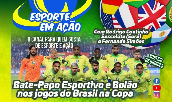 BRASIL NA COPA DO MUNDO 2026 É COM O CANAL ESPORTE EM AÇÃO!