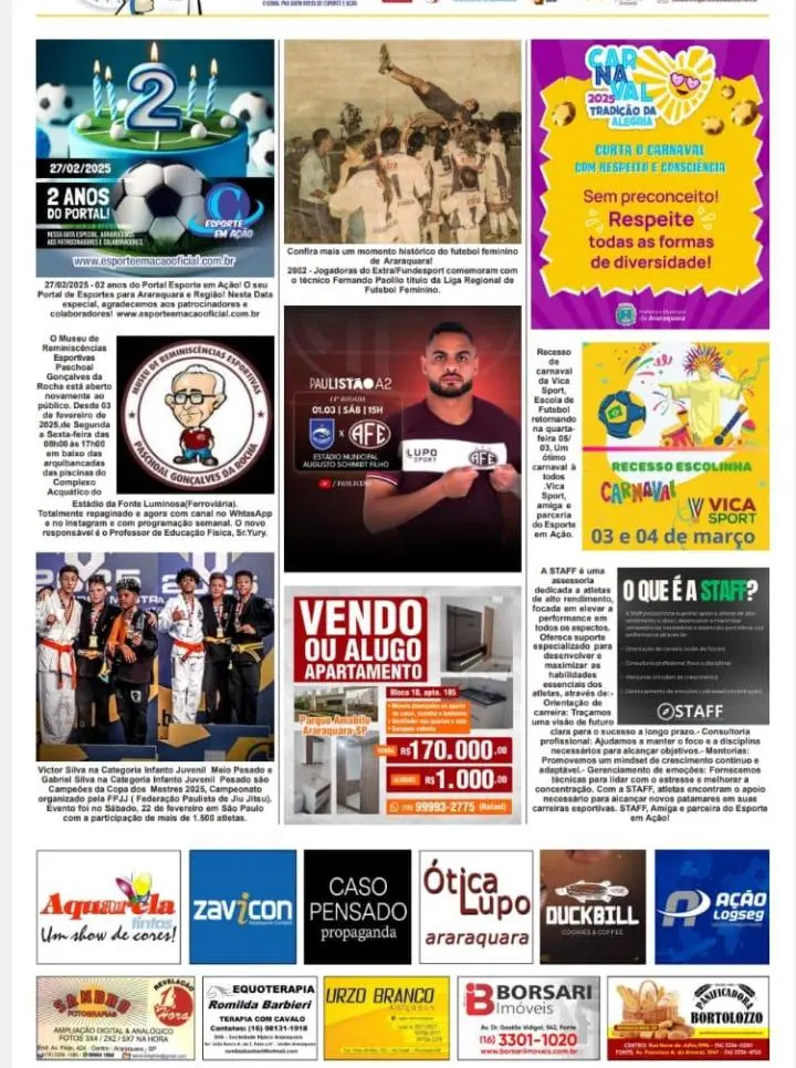 FATOS E FOTOS - FOLHA DA CIDADE DE ARARAQUARA! 01/03/2025 - SÁBADO !