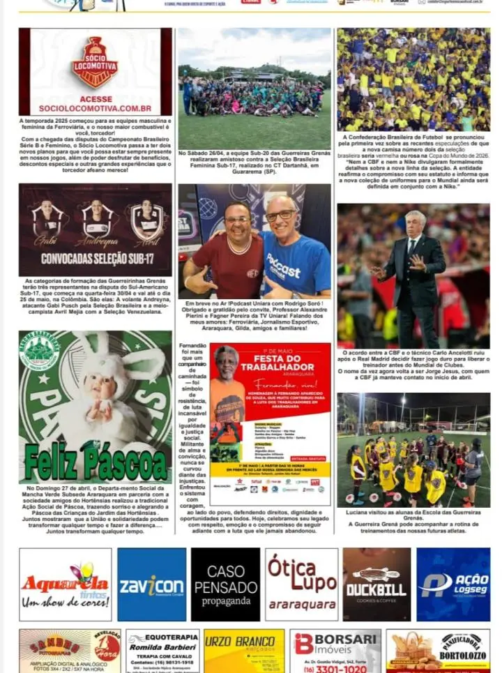 FATOS E FOTOS - FOLHA DA CIDADE DE ARARAQUARA - 01/05/2025 -QUINTA-FEIRA!