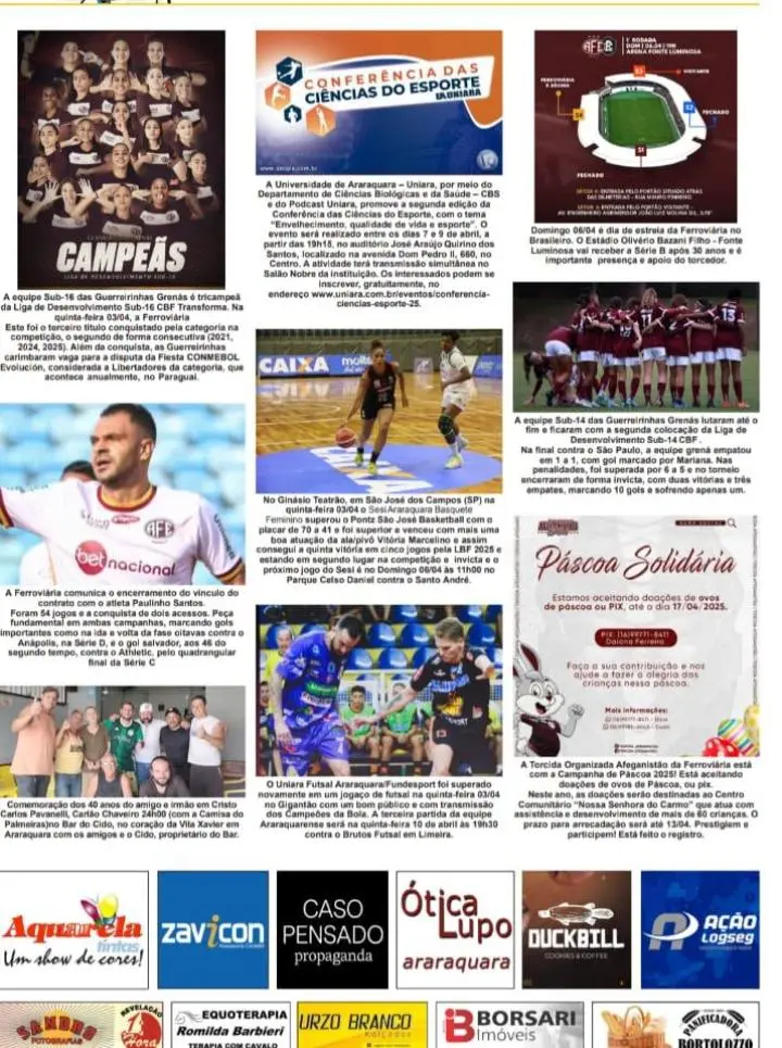 FATOS E FOTOS - FOLHA DA CIDADE DE ARARAQUARA - 05/04/2025 - SÁBADO!