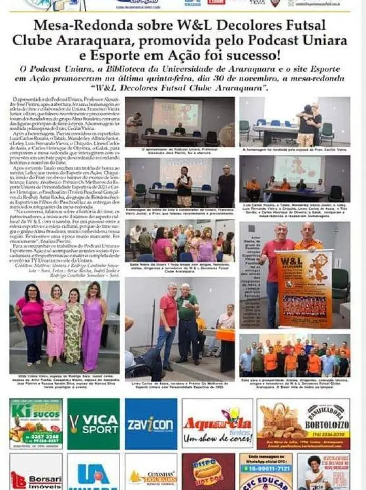 FATOS E FOTOS - FOLHA DA CIDADE DE ARARAQUARA!06/12/2023 - QUARTA-FEIRA COM LILIANE FISCARELLI!!