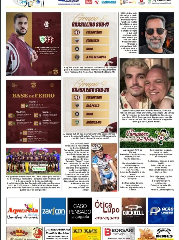 FATOS E FOTOS - FOLHA DA CIDADE DE ARARAQUARA - 07/06/2025 -SÁBADO!