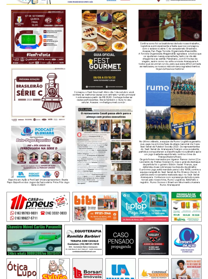 FATOS E FOTOS - FOLHA DA CIDADE DE ARARAQUARA!07/09/2023 - QUINTA-FEIRA COM LILIANE FISCARELLI!