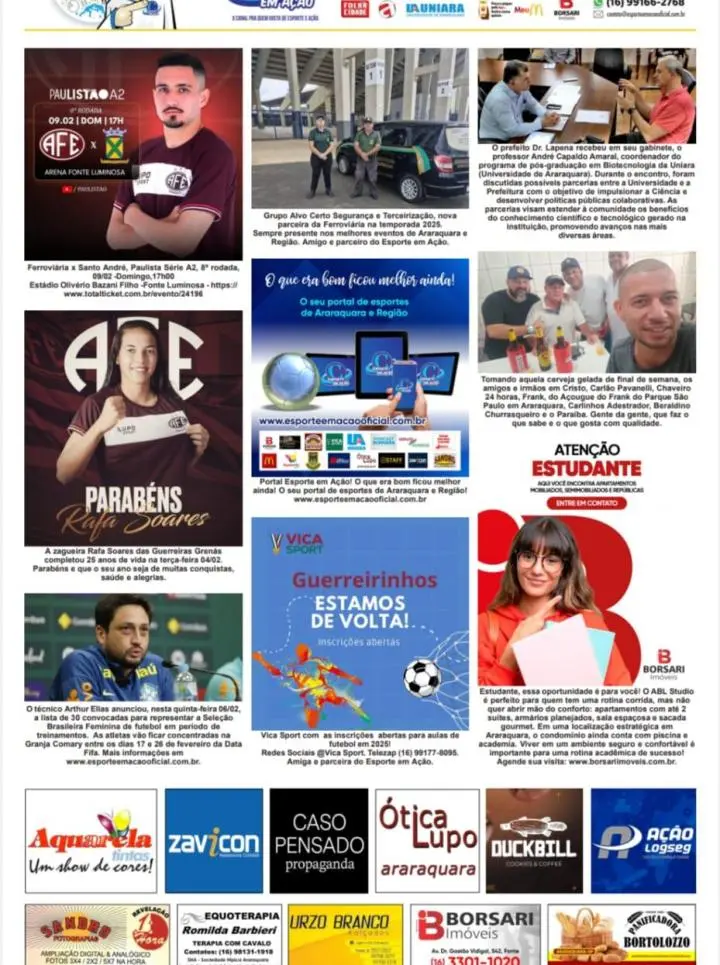 FATOS E FOTOS - FOLHA DA CIDADE DE ARARAQUARA! 08/02/2025 - SÁBADO !