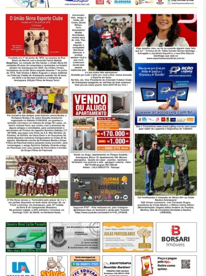 FATOS E FOTOS - FOLHA DA CIDADE DE ARARAQUARA - 08/07/2025 -TERÇA-FEIRA!