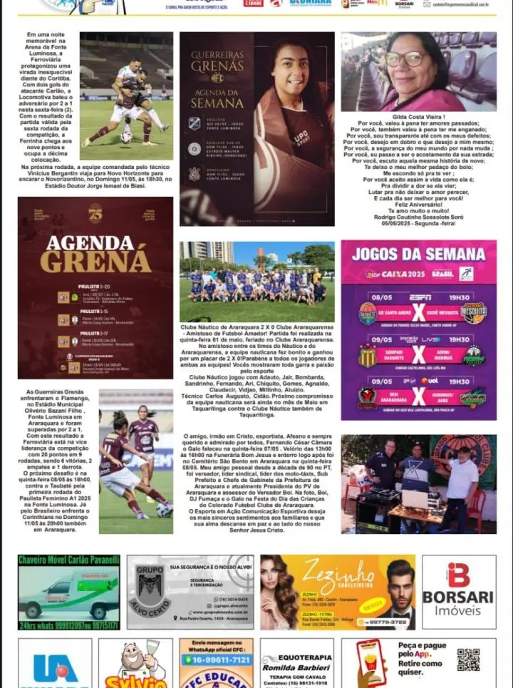 FATOS E FOTOS - FOLHA DA CIDADE DE ARARAQUARA - 09/05/2025 -SEXTA-FEIRA!