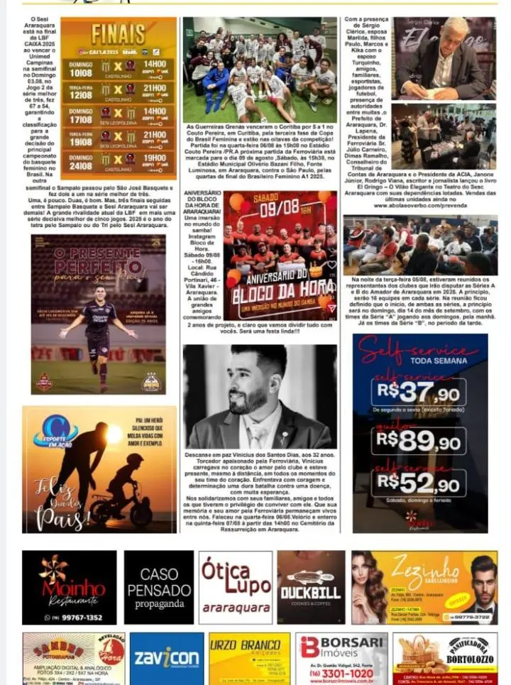 FATOS E FOTOS - FOLHA DA CIDADE DE ARARAQUARA - 09/08/2025 -SÁBADO!