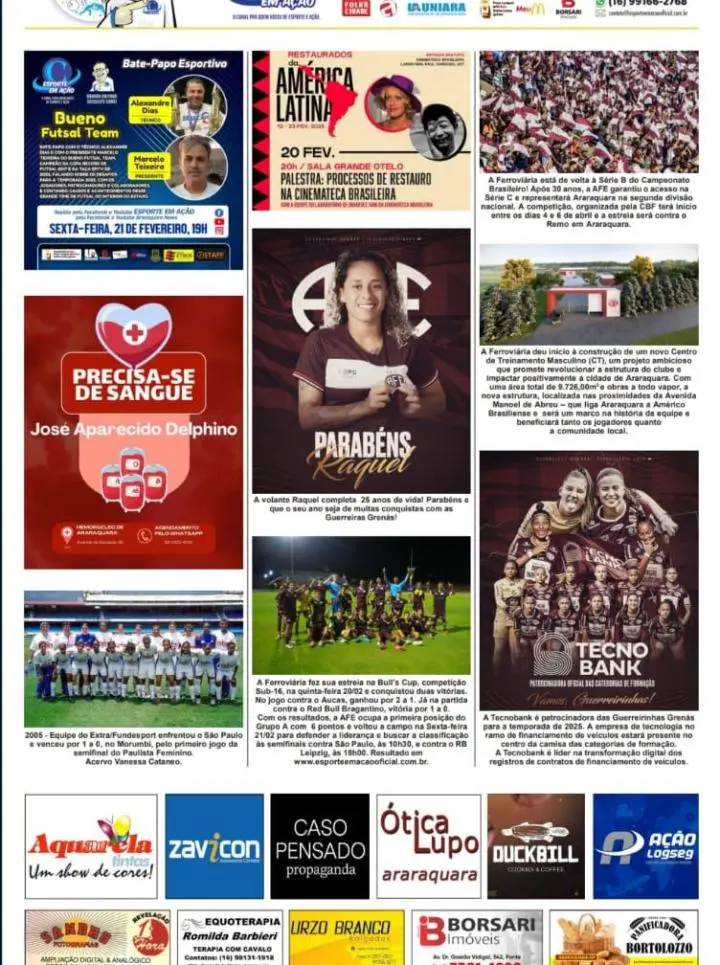 FATOS E FOTOS - FOLHA DA CIDADE DE ARARAQUARA! 22/02/2025 - SÁBADO !