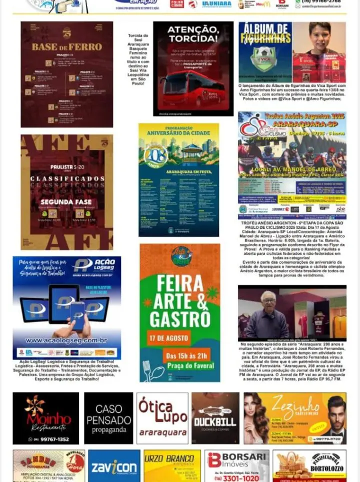 FATOS E FOTOS - FOLHA DA CIDADE DE ARARAQUARA - 16/08/2025 -SÁBADO