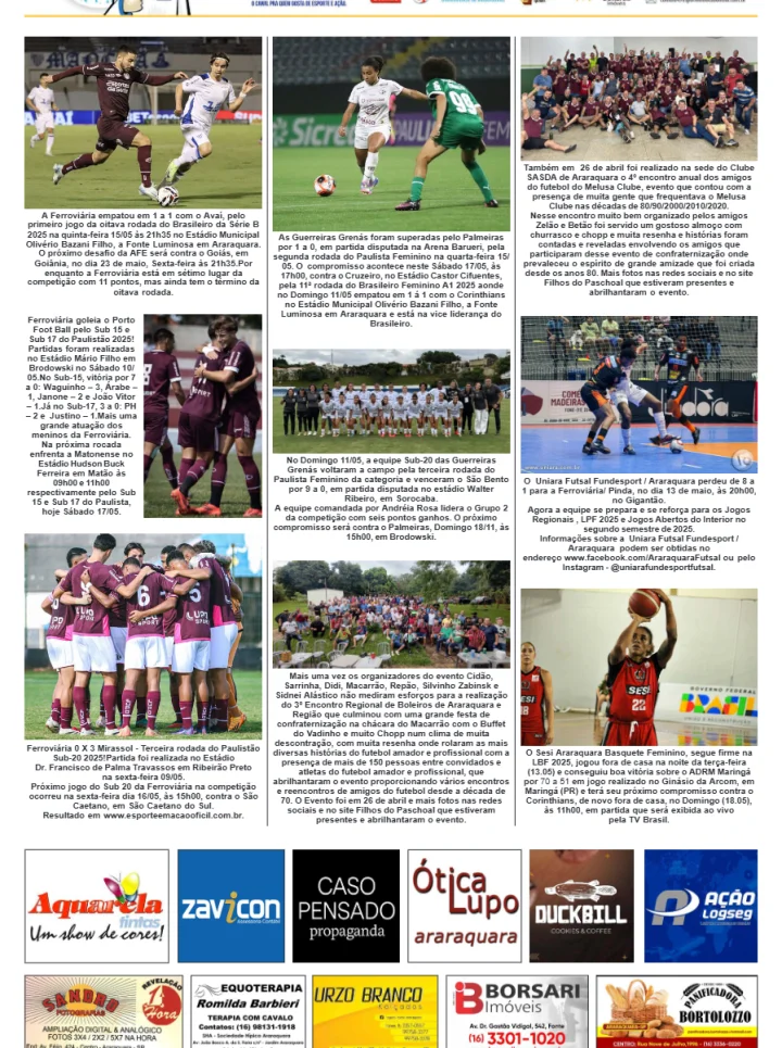 FATOS E FOTOS - FOLHA DA CIDADE DE ARARAQUARA - 17/05/2025 -SÁBADO!