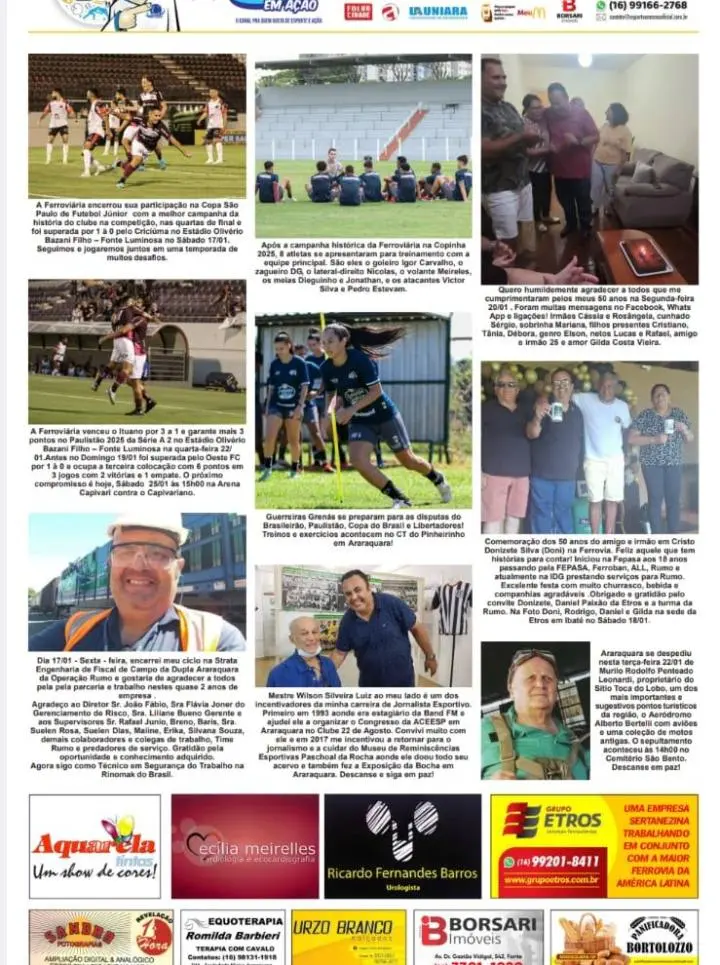 FATOS E FOTOS - FOLHA DA CIDADE DE ARARAQUARA! 25/01/2025 - SÁBADO !