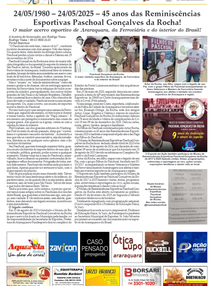 FATOS E FOTOS - FOLHA DA CIDADE DE ARARAQUARA - 24/05/2025 -SÁBADO!