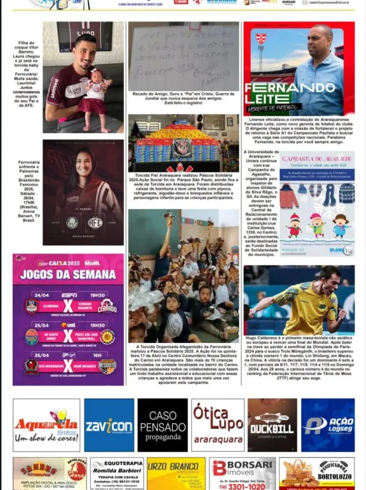 FATOS E FOTOS - FOLHA DA CIDADE DE ARARAQUARA - 26/04/2025 -SÁBADO!