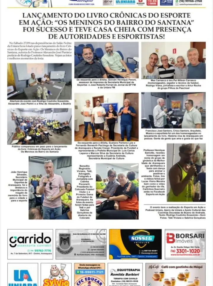 FATOS E FOTOS - FOLHA DA CIDADE DE ARARAQUARA - 30/09/2025 - TERÇA-FEIRA!