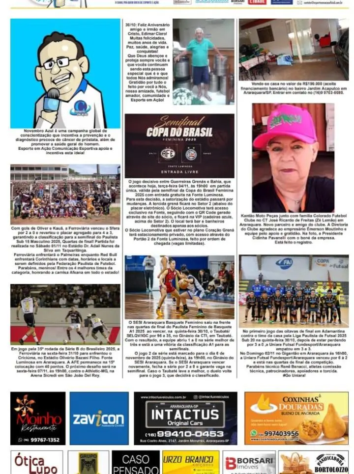 FOTOS E FATOS - FOLHA DA CIDADE DE ARARAQUARA - 04/11/2025 - TERÇA-FEIRA!