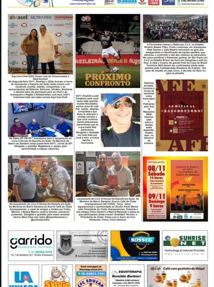 FOTOS E FATOS - FOLHA DA CIDADE DE ARARAQUARA - 06/11/2025 - QUINTA-FEIRA!