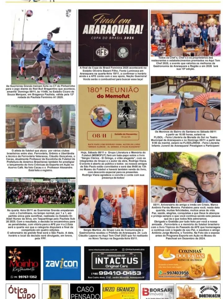 FOTOS E FATOS - FOLHA DA CIDADE DE ARARAQUARA - 08/11/2025 - SÁBADO!