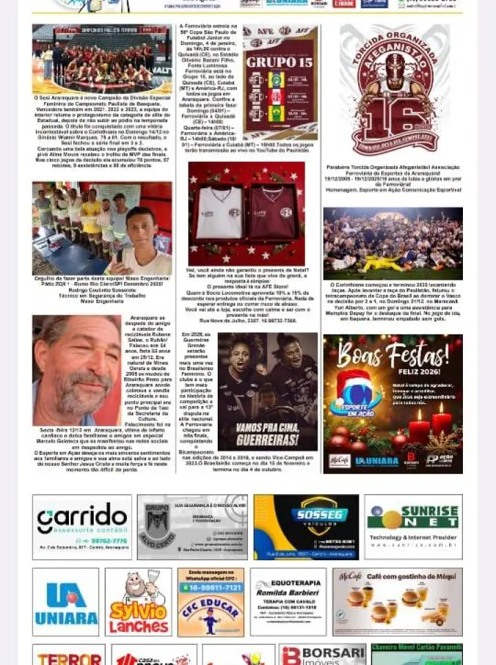 FOTOS E FATOS - FOLHA DA CIDADE DE ARARAQUARA - 23/12/2025 - TERÇA-FEIRA!