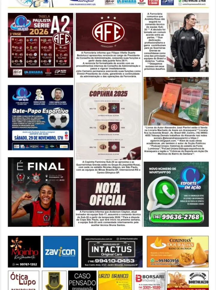 FOTOS E FATOS - FOLHA DA CIDADE DE ARARAQUARA - 29/11/2025 - SÁBADO!