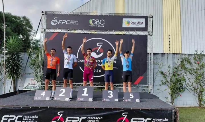 Fundesport/Araraquara celebra Três Campeões Paulistas de Estrada de Ciclismo 2026!