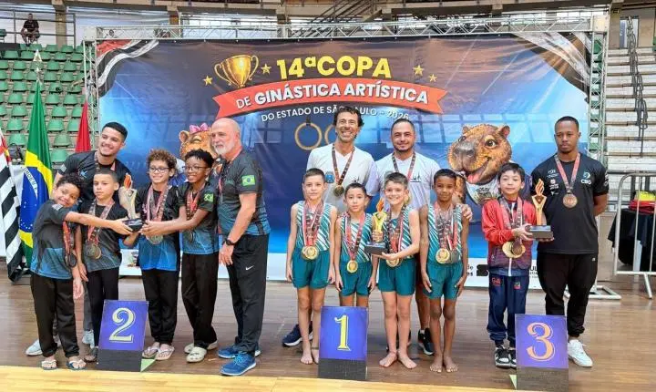 Fundesport/Araraquara sobe ao pódio na Copa Estadual de Ginástica Artística 2026 com destaque para jovens talentos !