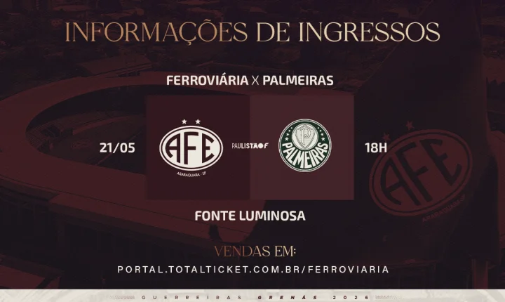 Ingressos para o jogo entre Guerreiras Grenás x Palmeiras estão à venda pelo Paulistão 2026!
