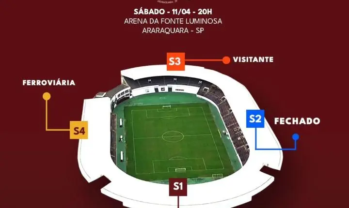 Jogo: AFE x Botafogo-PB!Confira os setores, acessos e demais informações!