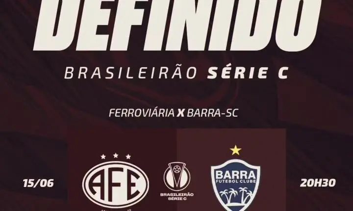Jogo entre Ferroviária e Barra-SC será realizado em Capivari (SP)!